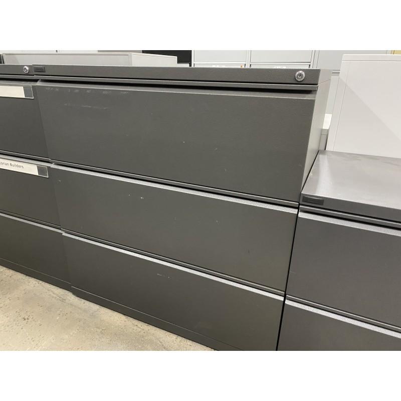 3 Drawer Lateral Filing Cabinet By Schiavello 1 Available Canterbury Used Office Furniture
