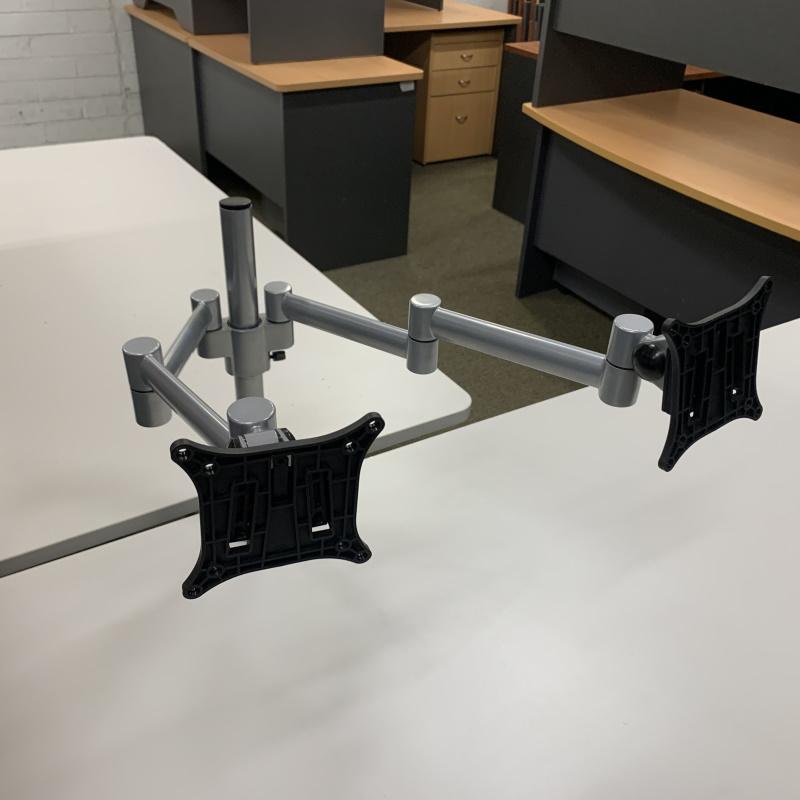 Dual Monitor Stand Desk Mount SOLD Canterbury Used Office Furniture