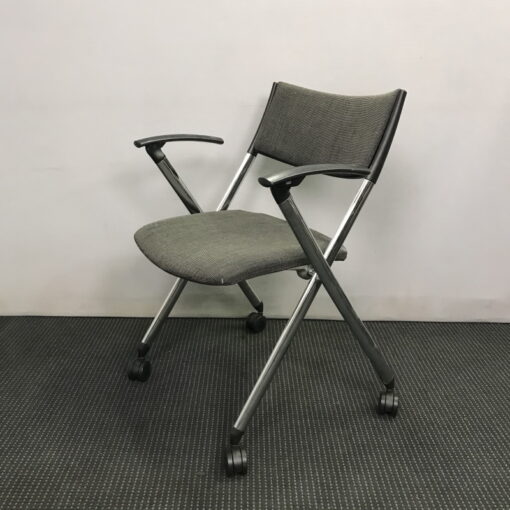 Folding Chair With Castors - SOLD - Image 2