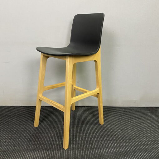 Stool Timber Frame Plastic Seat - SOLD