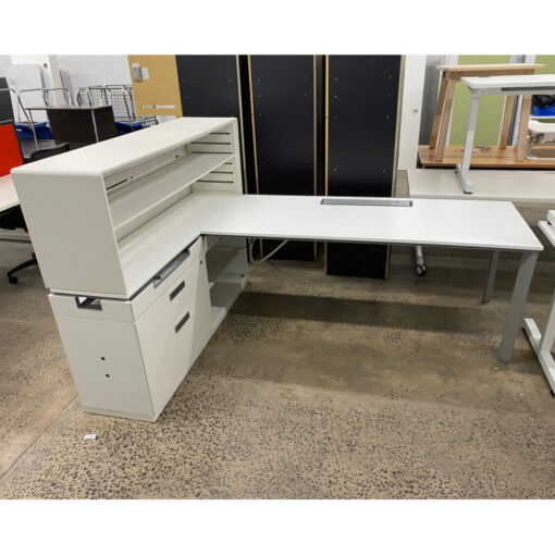 Steelcase Desk and Return with Hob - 2200 x 1600 - SOLD