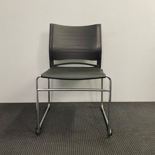 Plastic Black Chair - SOLD - Image 2