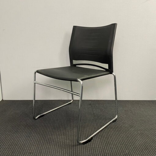 Plastic Black Chair - SOLD