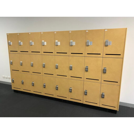 3 Doors Timber Locker Interloc - SOLD