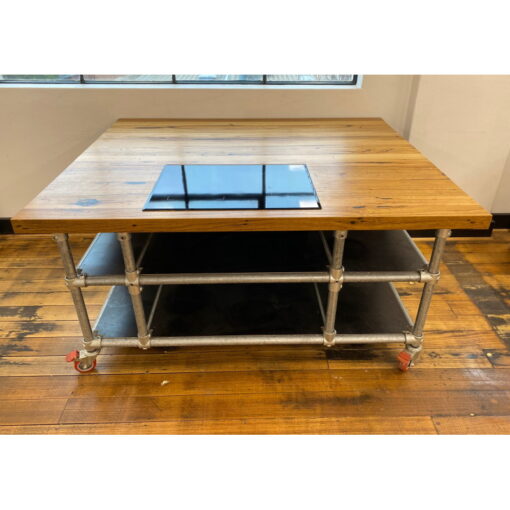 Mobile Kitchen Bench with Induction Cooktop & Exhaust Fan - 1800 x 1500 - SOLD