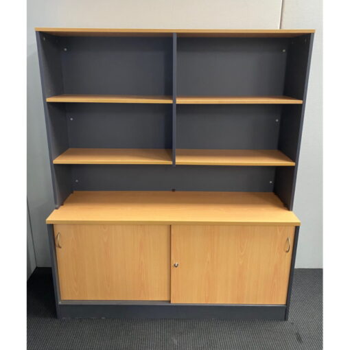 Credenza with Hutch - 1500W x 1800H x 450D - SOLD
