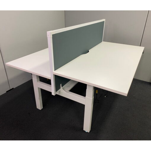 2 Person Back to Back Electric Height Adjustable Desk - SOLD