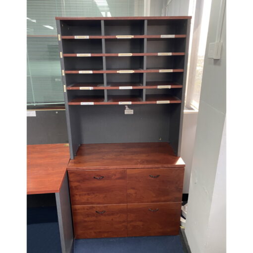 Pigeon Hole with 4 Filing Drawer Unit - SOLD