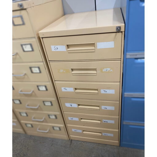 6 Drawer Card Cabinet - SOLD