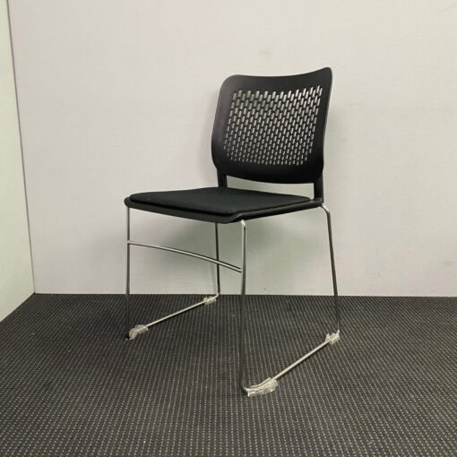 Stackable Black Chairs - SOLD - Image 2