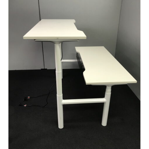 2 Person Back to Back Electric Height Adjustable Desk - SOLD