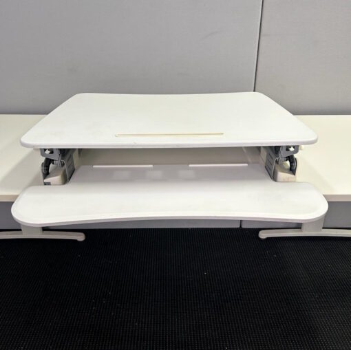 Sit Stand Desk 890mm White - 1 available