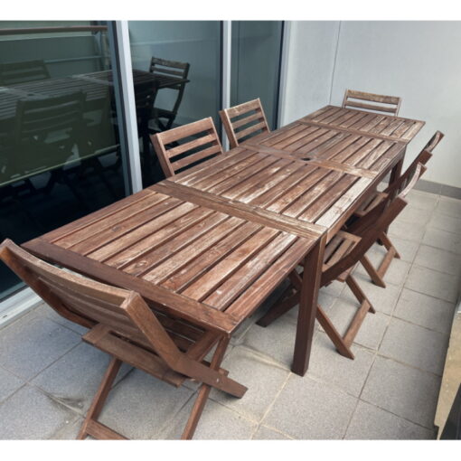 Ikea ÄPPLARÖ Drop-leaf Outdoor Table with Chairs - SOLD