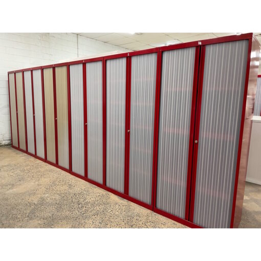 Tambour Door Cabinet – 900W x 1980H x 500D - SOLD - Image 3
