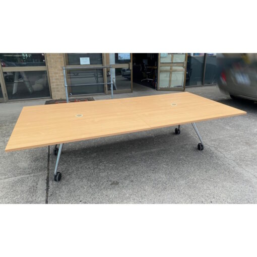 Mobile Folding Meeting Room Table - 2900 x 1350mm - SOLD - Image 3