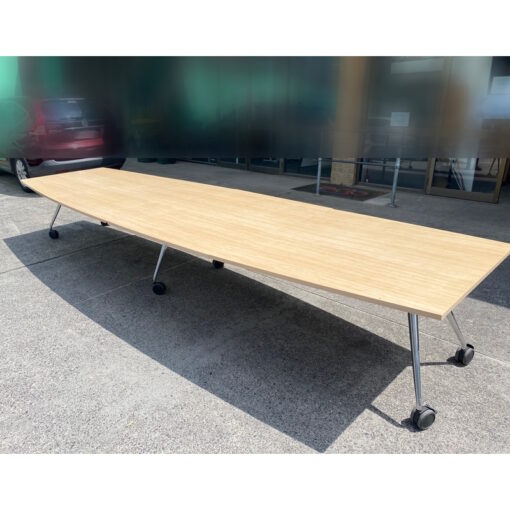 Mobile Folding Meeting Room Table - 4600 x 1300mm - SOLD - Image 2