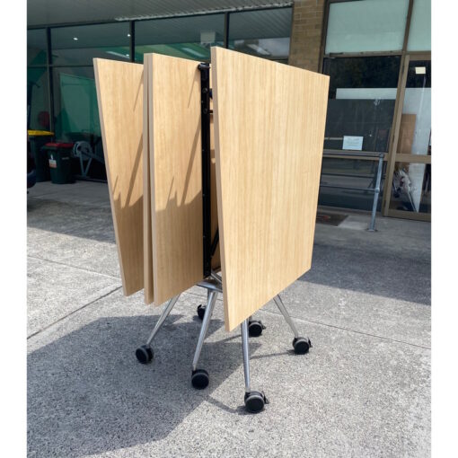 Mobile Folding Meeting Room Table - 4600 x 1300mm - SOLD