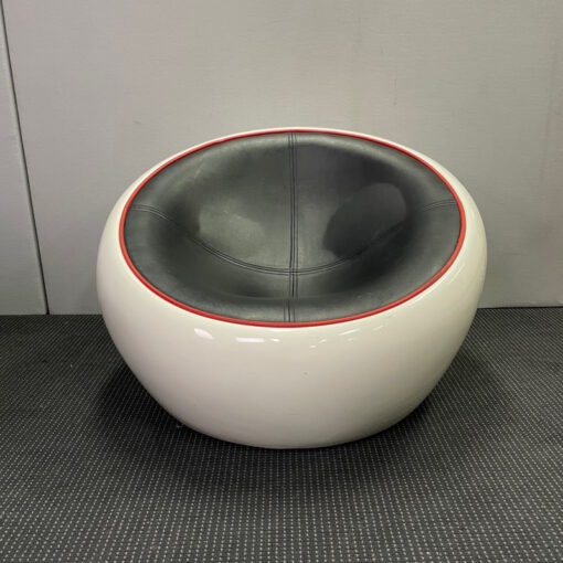 Round Tub Chair with Castors - SOLD - Image 2