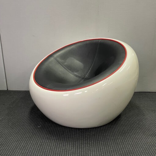 Round Tub Chair with Castors - SOLD