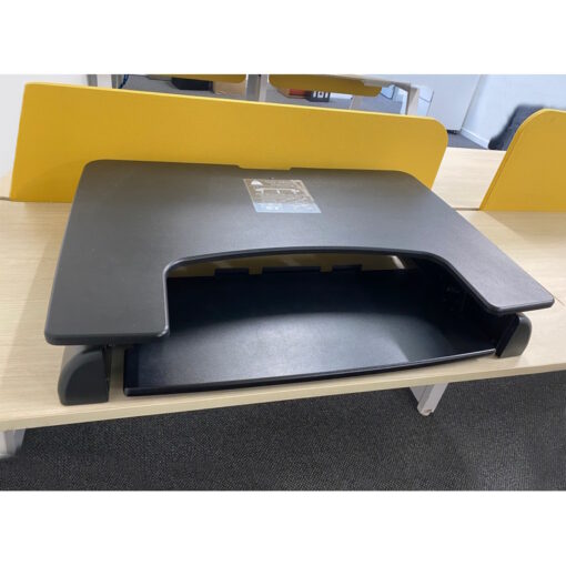 Sit Stand Desk Black 900mm W - SOLD - Image 3