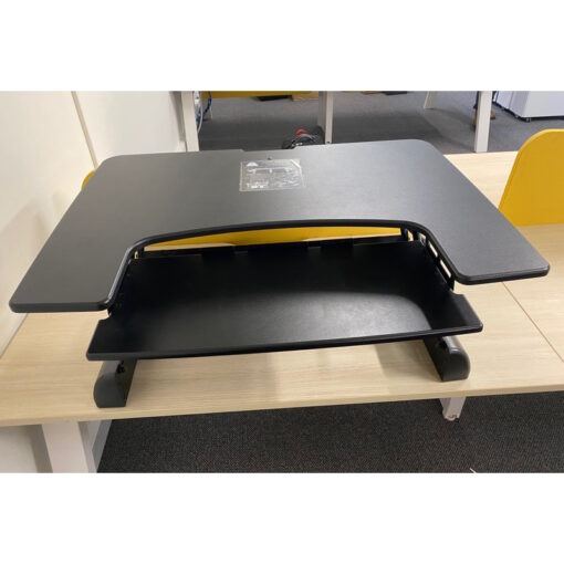 Sit Stand Desk Black 900mm W - SOLD - Image 2
