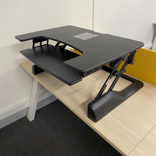 Sit Stand Desk Black 900mm W - SOLD