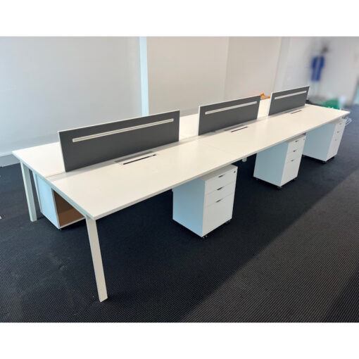 6 Person Desk - 4500 x 1500 - SOLD