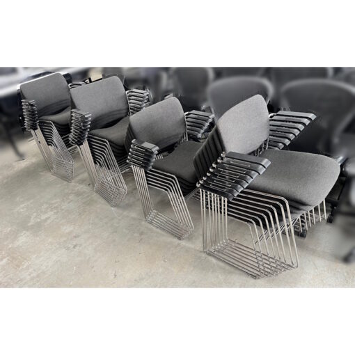 Stackable Chairs with Armrests by Howe 40/4 - SOLD - Image 8