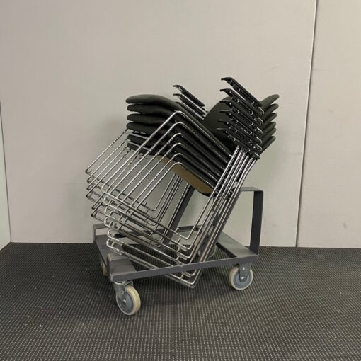 Stackable Chairs with Armrests by Howe 40/4 - SOLD - Image 6