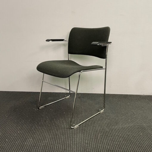Stackable Chairs with Armrests by Howe 40/4 - SOLD - Image 3