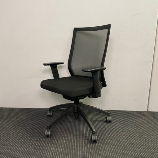 Mesh Back Black Office Chair - SOLD - Image 2