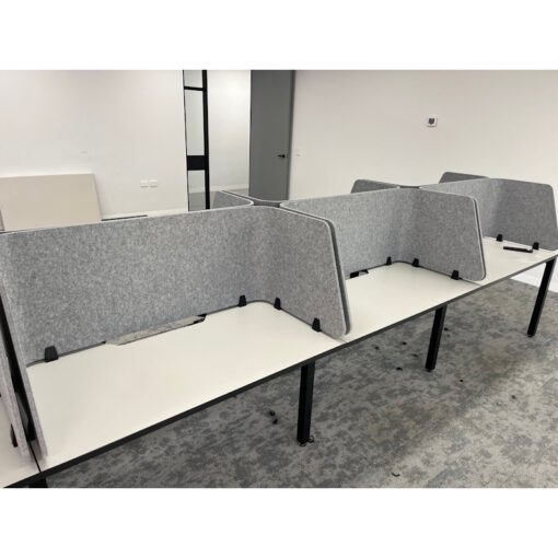 6 Person Desk with Partitions - 2 sizes - SOLD - Image 4