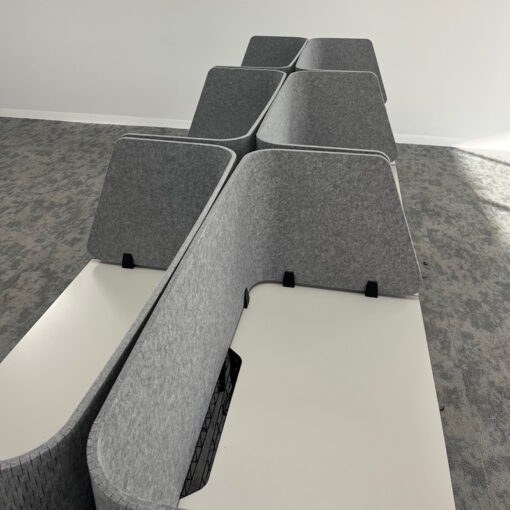 6 Person Desk with Partitions - 2 sizes - SOLD - Image 3