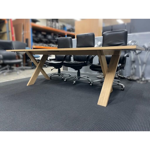 Solid Wood Meeting / Dining Table - 2500 x 1000 - SOLD - Image 5