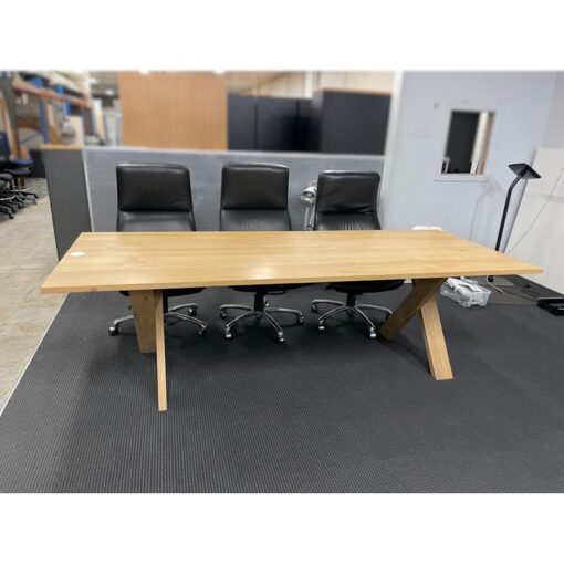 Solid Wood Meeting / Dining Table - 2500 x 1000 - SOLD