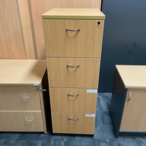 4 Drawer Filing Cabinet - SOLD - Image 2