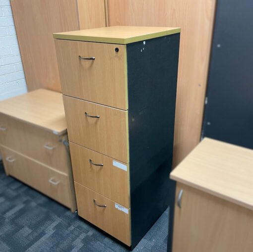 4 Drawer Filing Cabinet - SOLD - Image 3