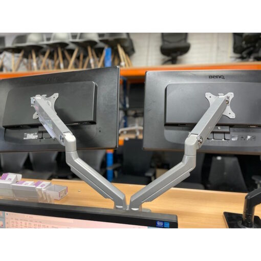 Dual Monitor Stand Desk Mount with 2 BenQ GL2750-B 27" Monitors - SOLD - Image 2