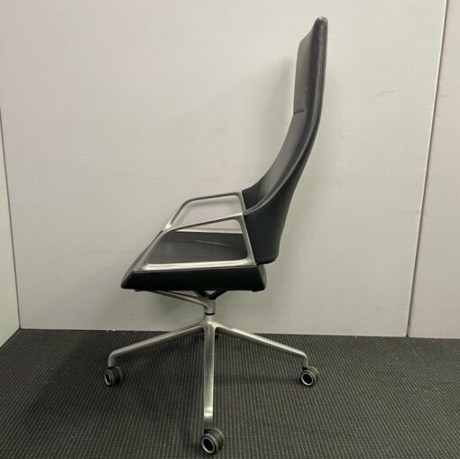 Graph 3025 High Back Polished Meeting Chair by Wilkhahn - SOLD - Image 3