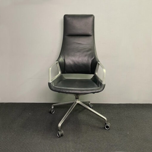 Graph 3025 High Back Polished Meeting Chair by Wilkhahn - SOLD