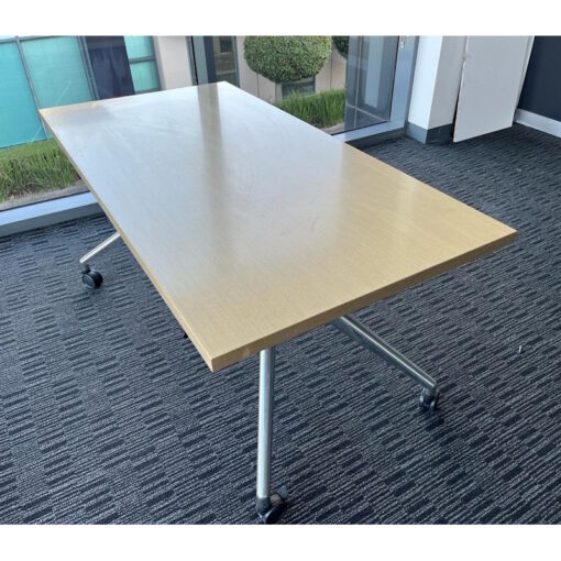 Mobile Meeting Table on Castors - 1600 x 800 - 3 available - Image 2