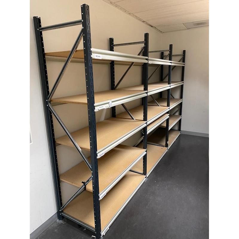 Warehouse Racking Unit / Storage System 3 Bays - 3600 x 600 x 2200H ...