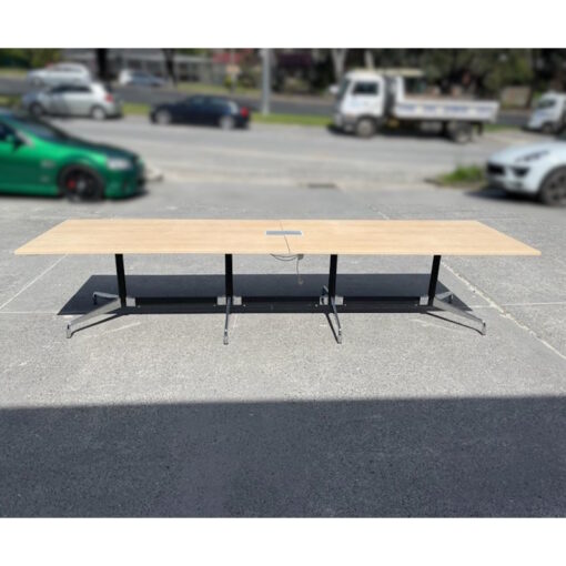 Boardroom Table with Replica Eames Base - 3600 x 1000 - SOLD - Image 2