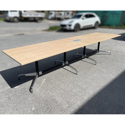 Boardroom Table with Replica Eames Base - 3600 x 1000 - SOLD
