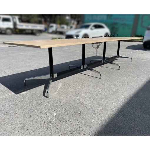 Boardroom Table with Replica Eames Base - 3600 x 1000 - SOLD - Image 4
