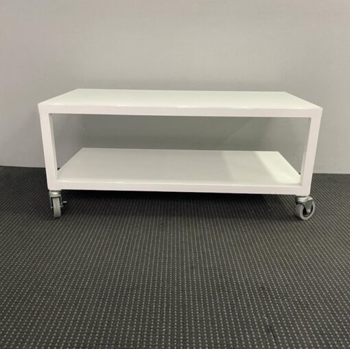 Mobile Steel TV Cabinet / Bench 405mm H - SOLD