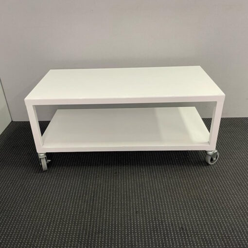 Mobile Steel TV Cabinet / Bench 405mm H - SOLD - Image 2