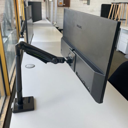 Monitor Stand Desk Mount with Philips 4K Ultra HD LCD 28" Monitor - SOLD - Image 2