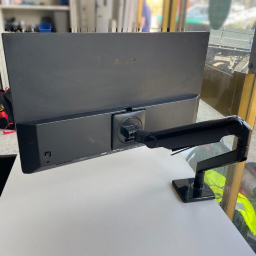 Monitor Stand Desk Mount with Philips 4K Ultra HD LCD 28" Monitor - SOLD - Image 3