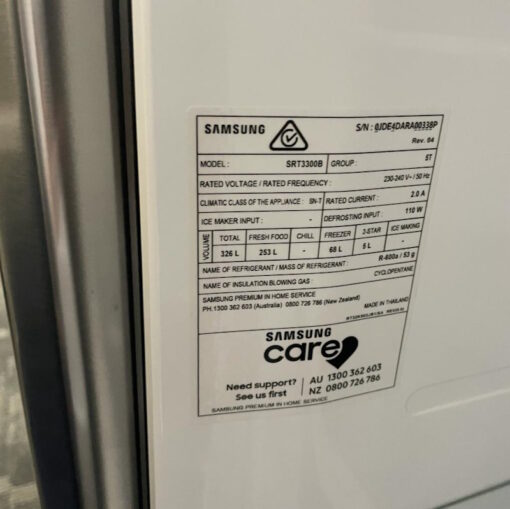 Samsung 326L Top Mount Frost Free Fridge SRT3300B - SOLD - Image 9